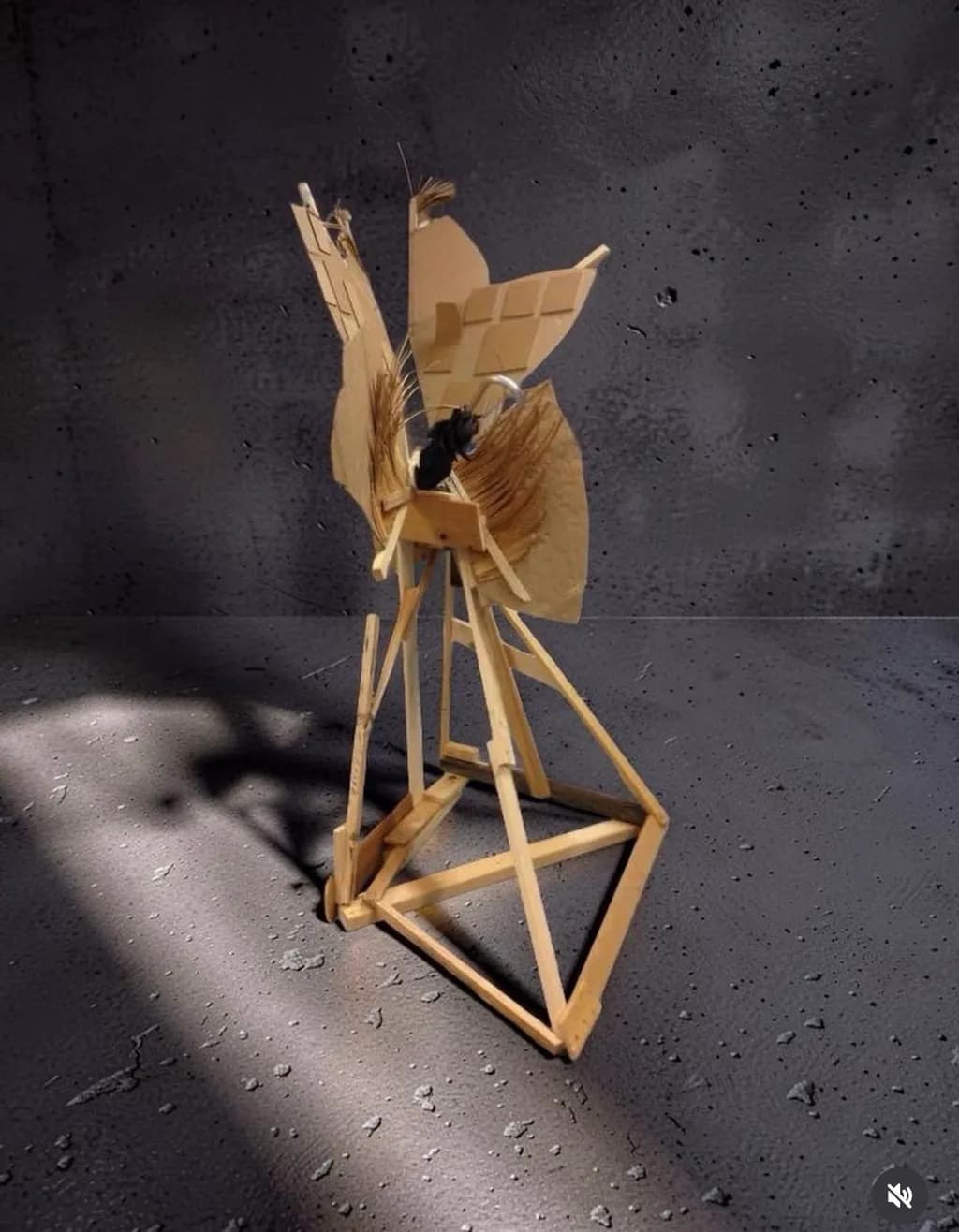 Wooden Butterfly Sculpture