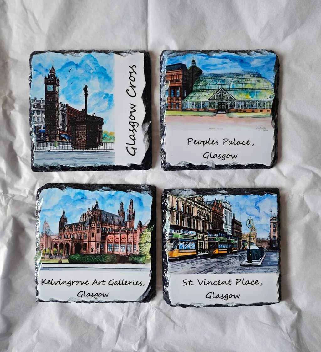 Glasgow's Architectural Treasures: A Collection of Iconic Landmarks on Slate