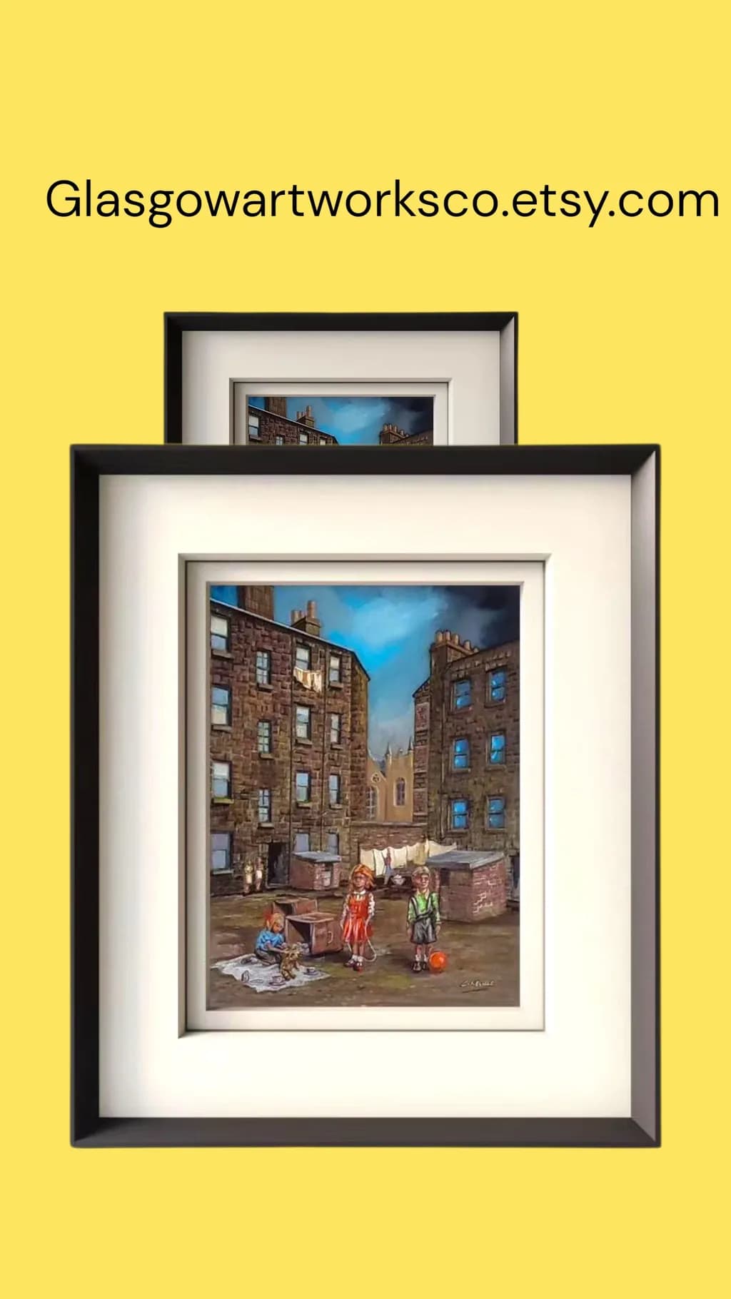 Whimsical Childhood Moments in a Cityscape: A Nostalgic Art Piece Celebrating Playfulness and Community