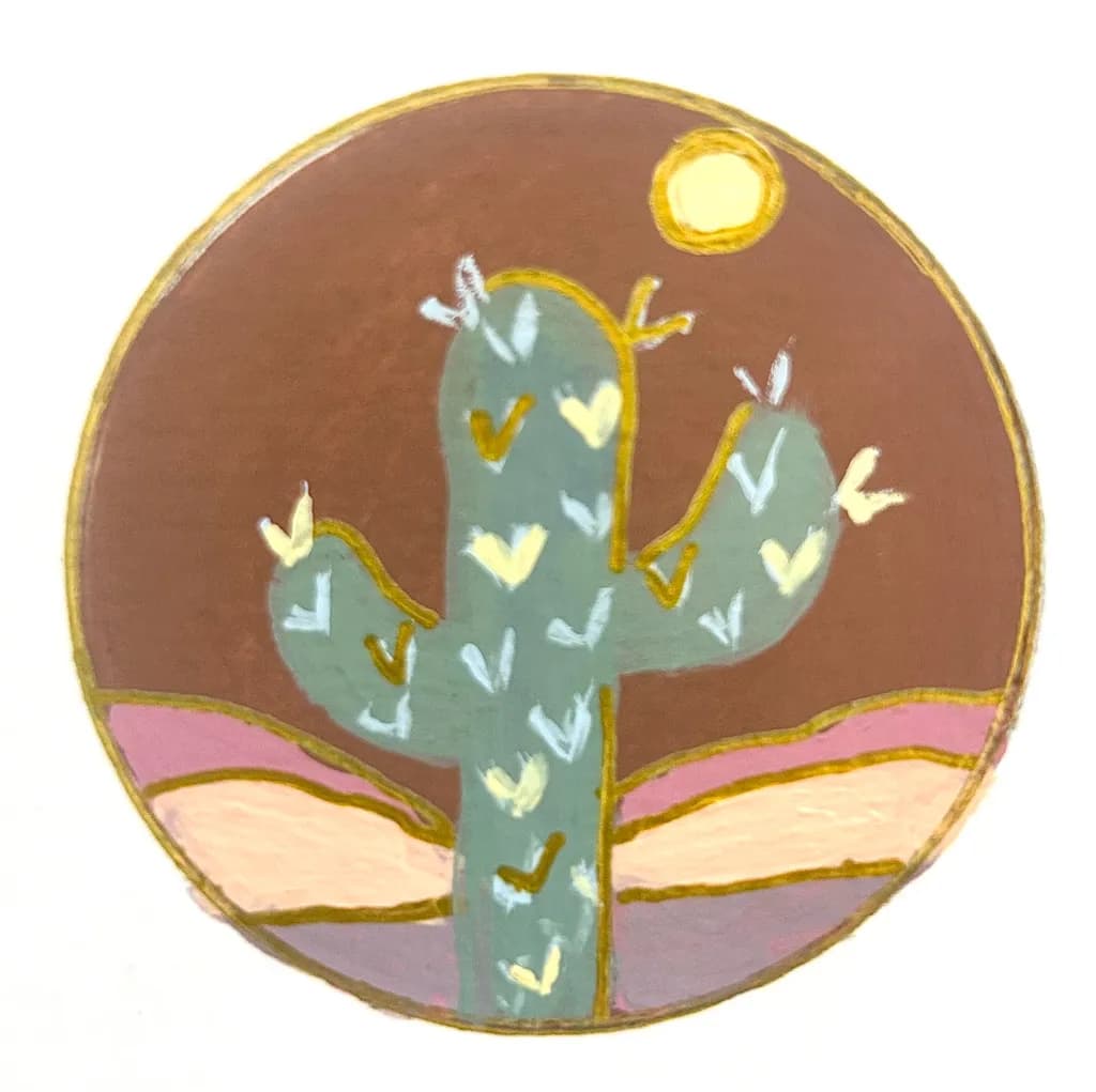 Cactus Love: A Heartfelt Desert Embrace Under the Sun