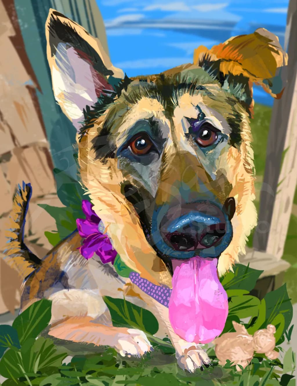 Joyful Canine: A Playful Portrait of a Happy Dog in Nature
