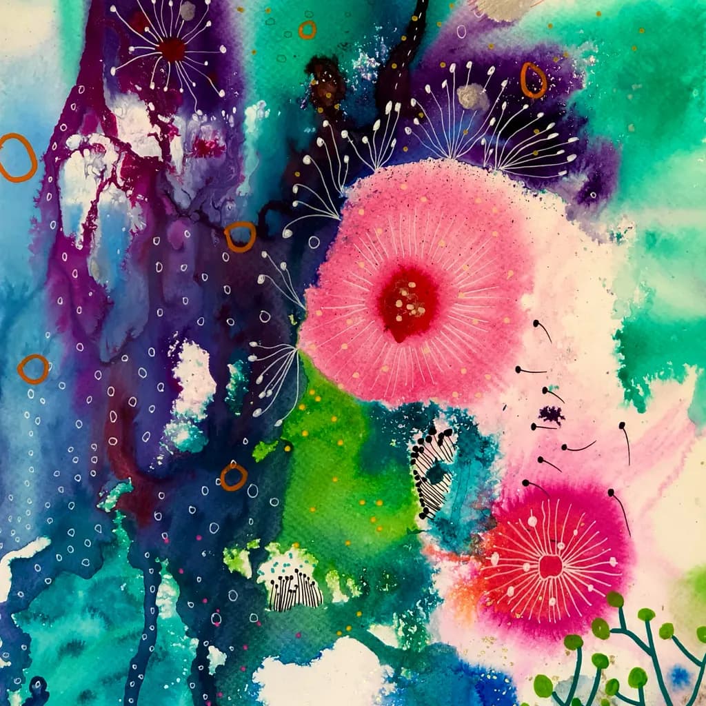 Abstract Floral Burst