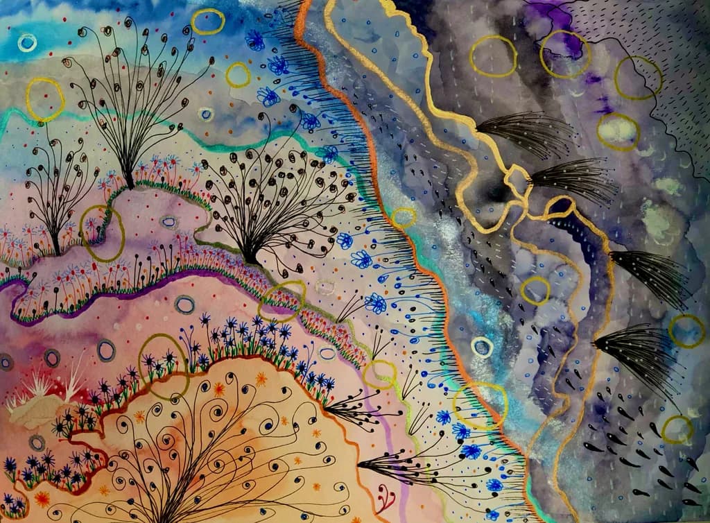 Abstract Floral Landscape