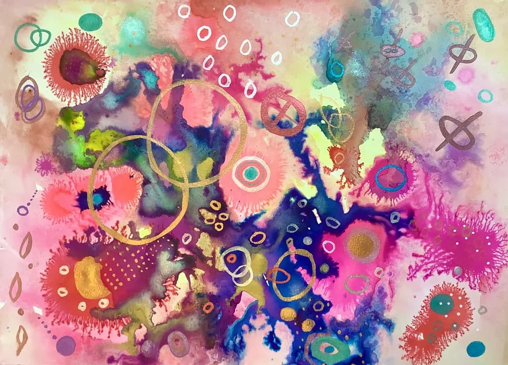 Colorful Circles Composition