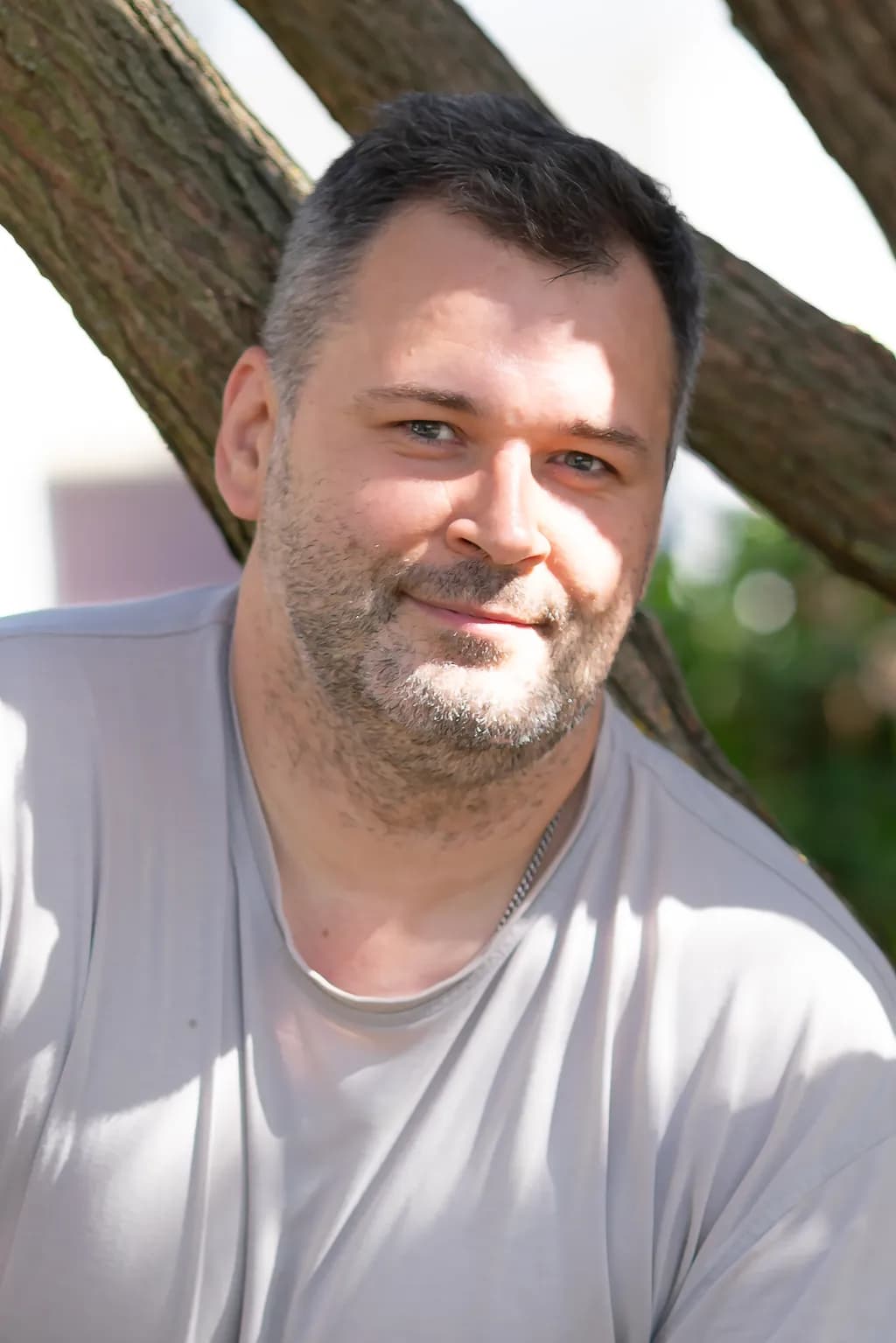 Whispers of Nature: A Portrait in Sunlight and Shadow