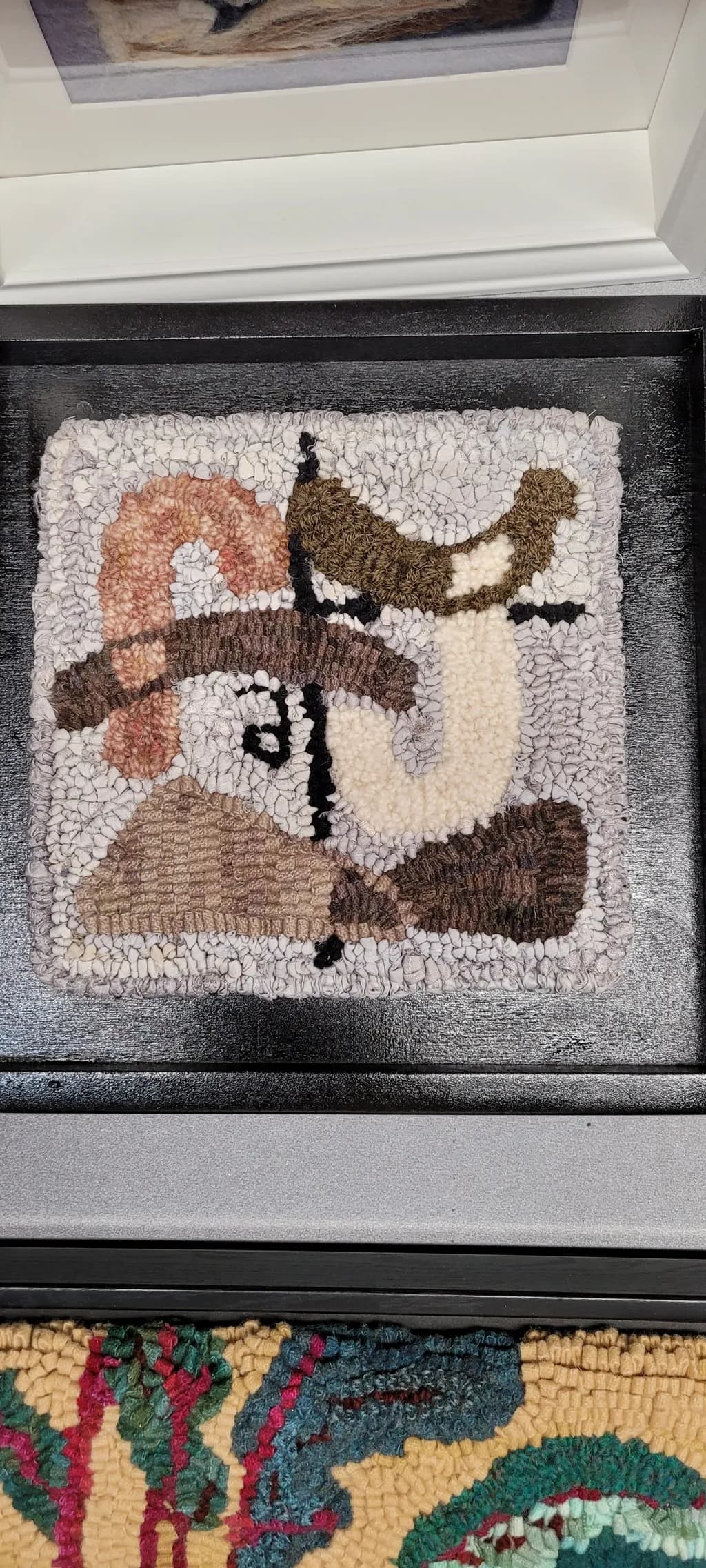 Whimsical Harmony: A Textured Journey Through Abstract Forms and Earthy Tones