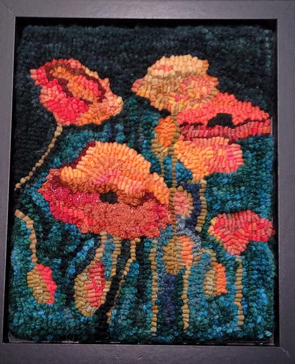 Whispers of Color: Vibrant Poppy Tapestry in Rich Hues