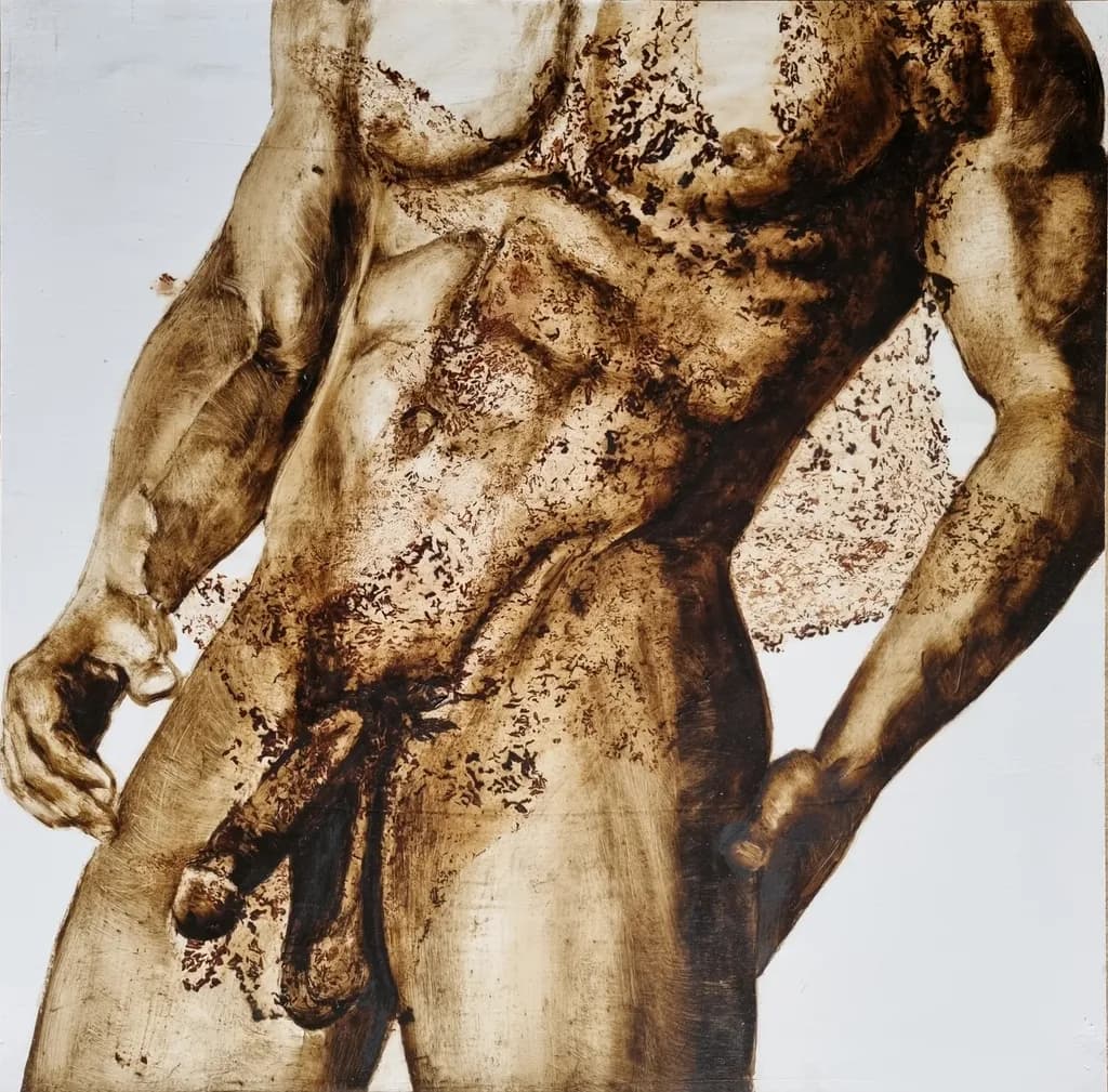 Ethereal Strength: A Study of the Male Form in Earthy Tones