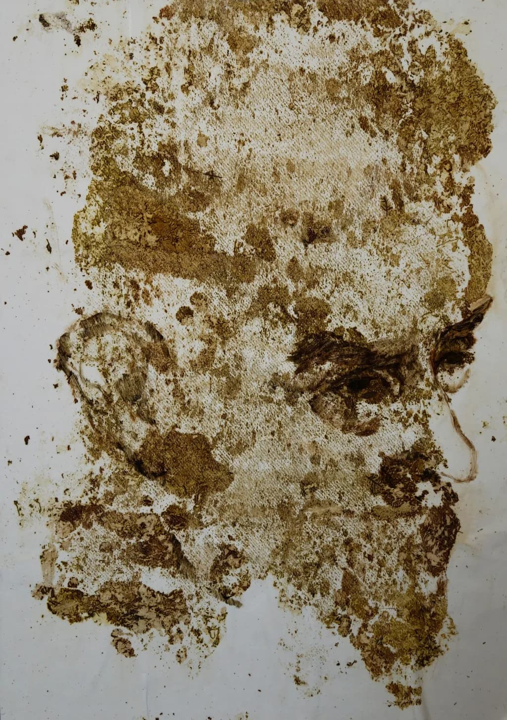 Whispers of Identity: A Textured Portrait in Earthy Tones