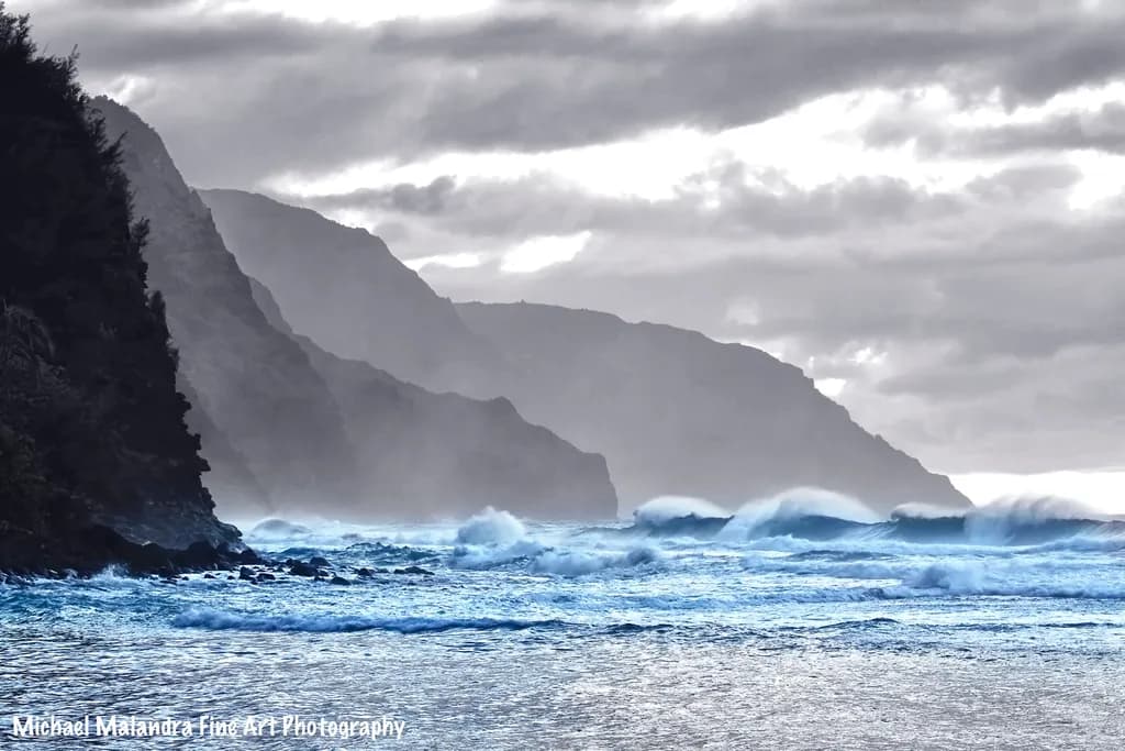 Misty Coastal Layers