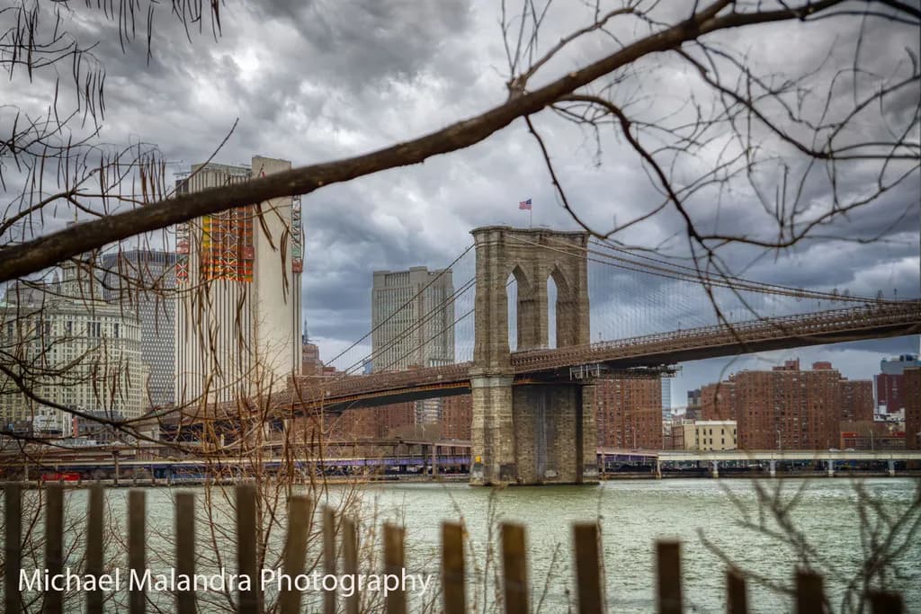 Brooklyn Bridge Framed