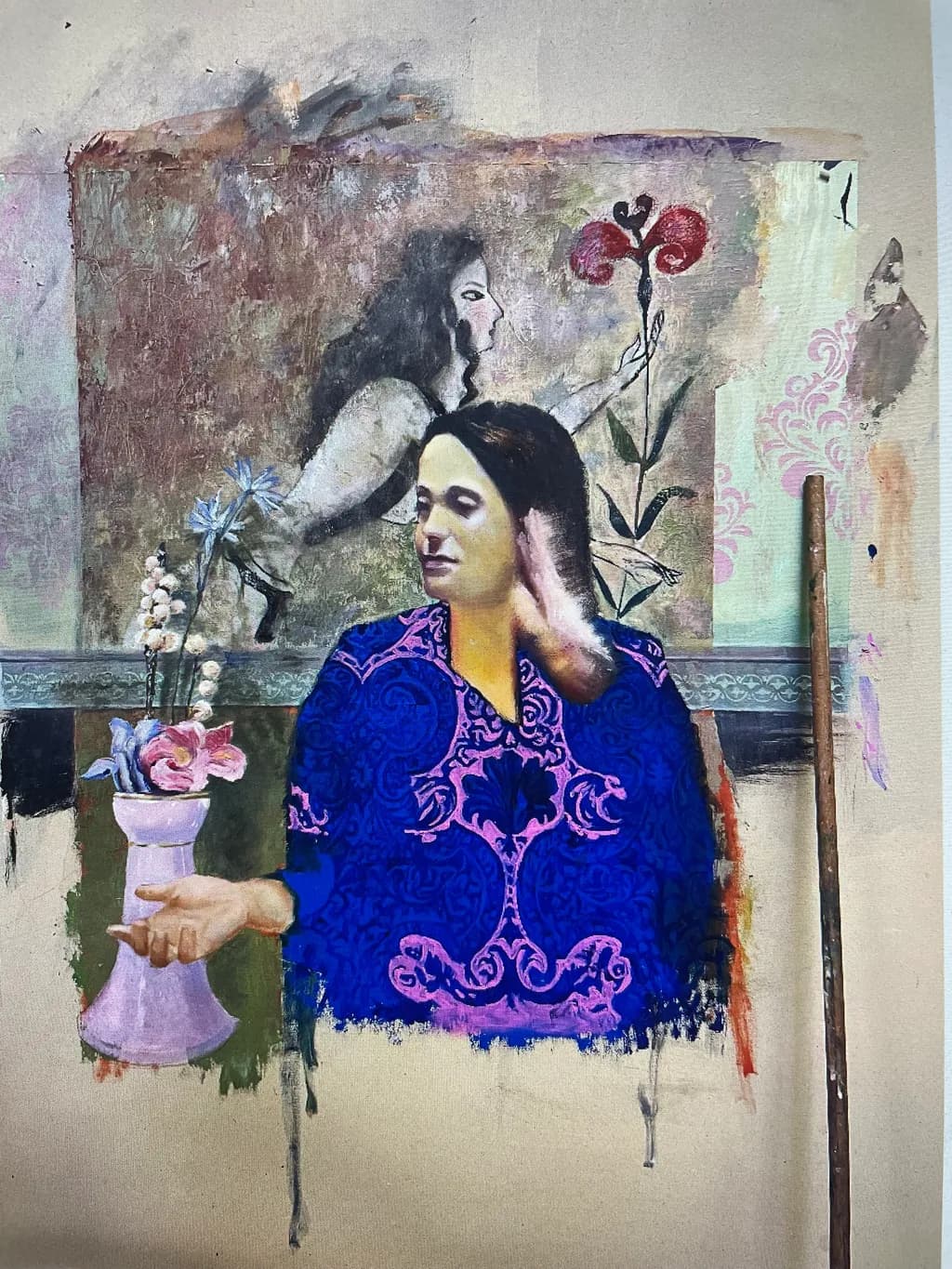 Whispers of Nature: A Harmonious Blend of Portraiture and Floral Elegance