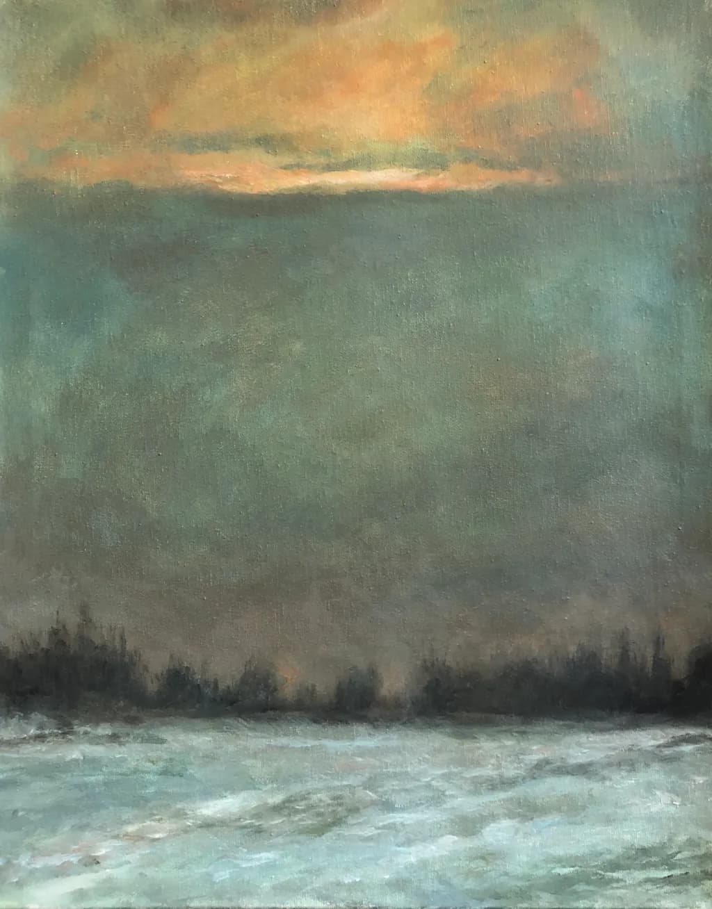 Whispers of Serenity: An Ethereal Landscape in Subdued Hues