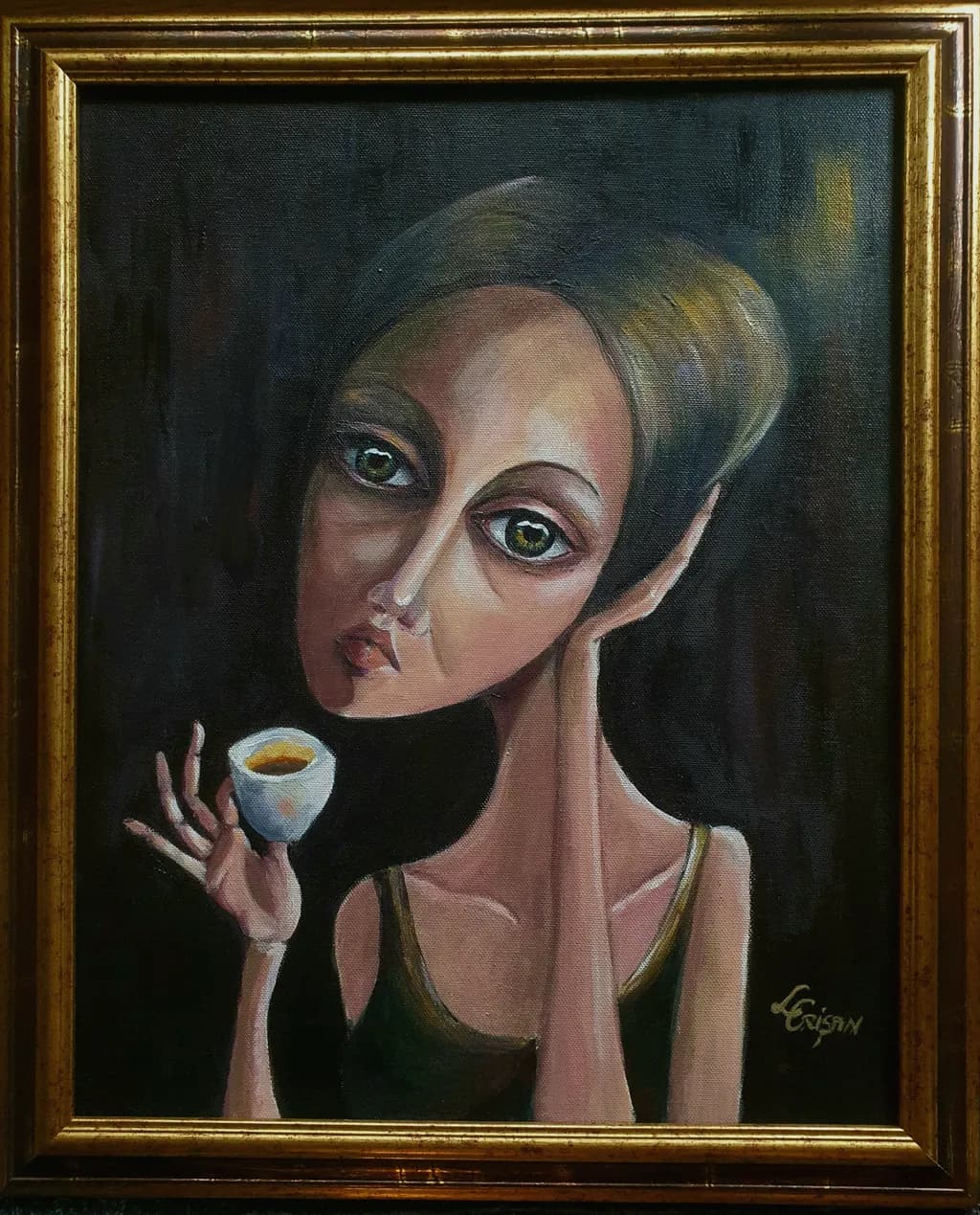 Whispers of Solitude: A Contemplative Portrait with a Touch of Elegance
