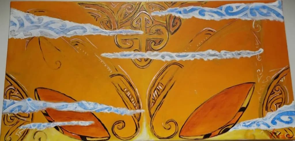 Whispers of the Sky: A Dance of Orange and Blue