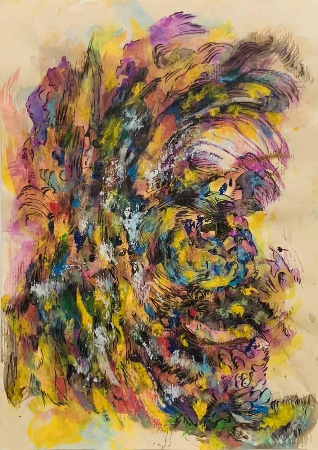 Vibrant Whirlwind: A Kaleidoscope of Emotion and Color