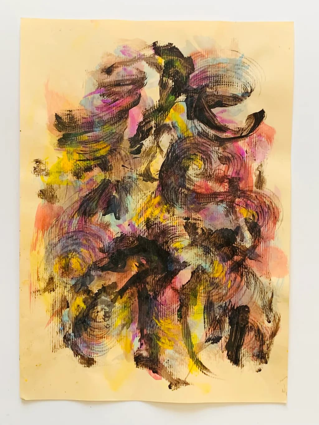 Whispers of Color: An Abstract Journey Through Swirling Emotions