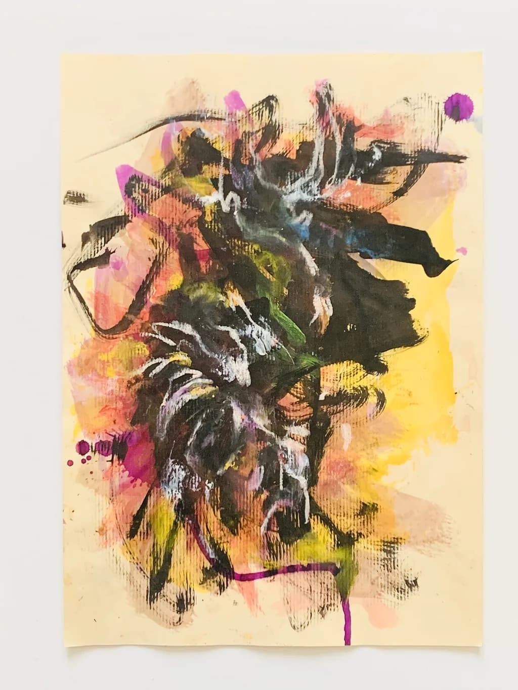 Vibrant Whirlwind: An Abstract Dance of Color and Emotion