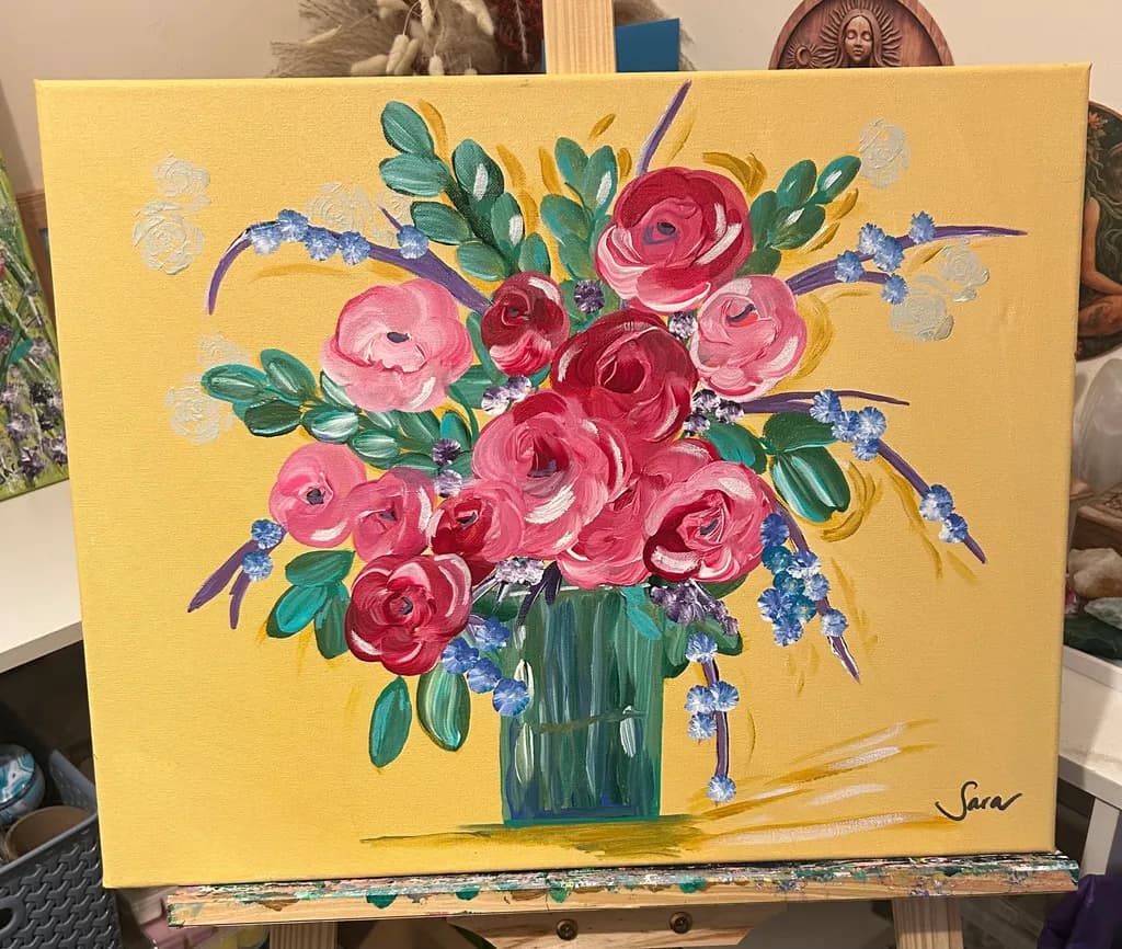 Crimson Bloom Arrangement