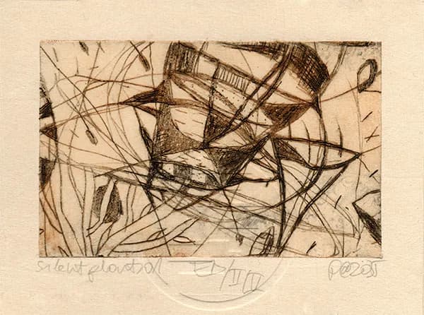 Silent Flow: An Abstract Exploration of Monochrome Lines and Texture