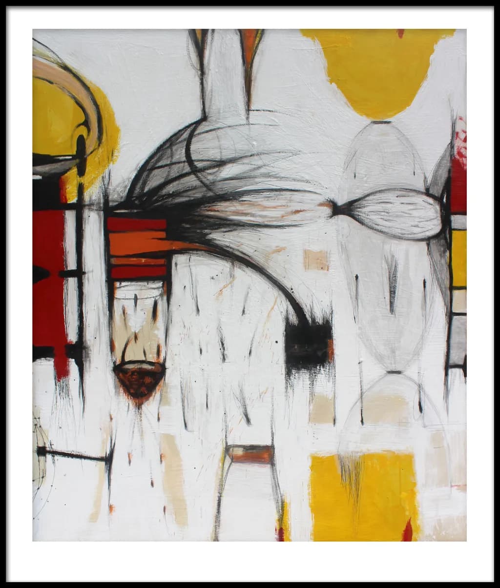 Vibrant Echoes: An Abstract Journey Through Color and Form