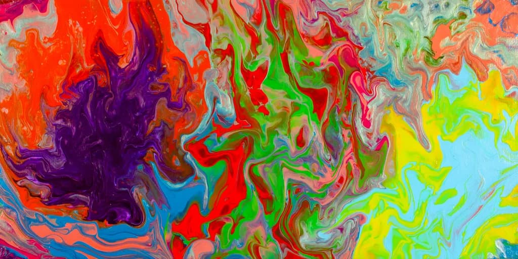 Vibrant Whispers of the Soul: A Dance of Color and Emotion