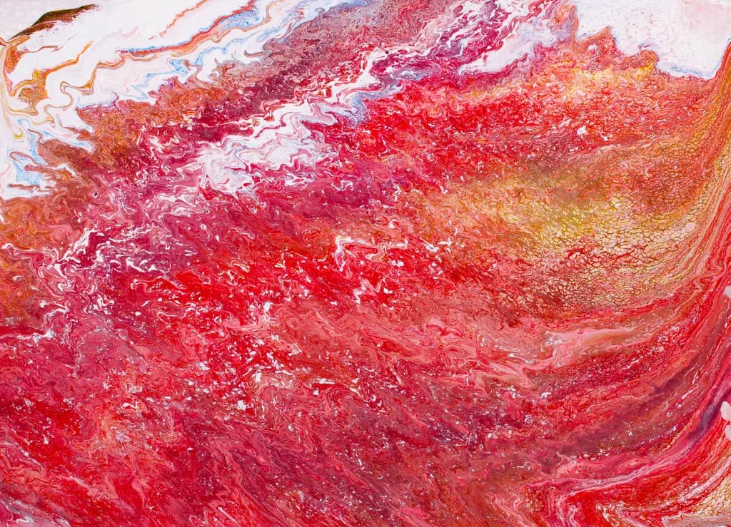 Whispers of Crimson: A Dance of Passion and Emotion in Abstract Art