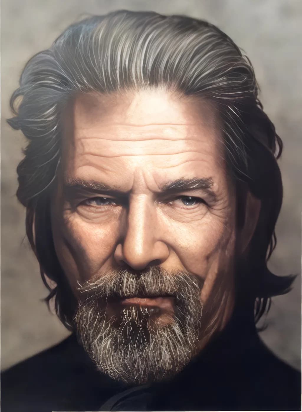 Timeless Gaze: A Portrait of Wisdom and Strength