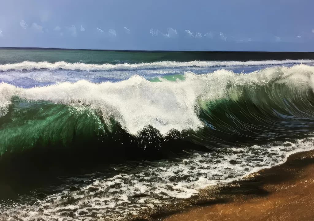 Eternal Dance of Waves: A Serene Coastal Symphony
