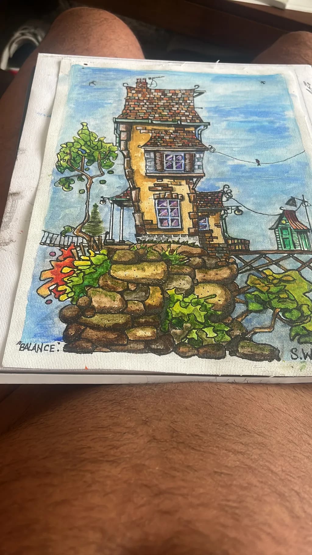 Stone House on Hill