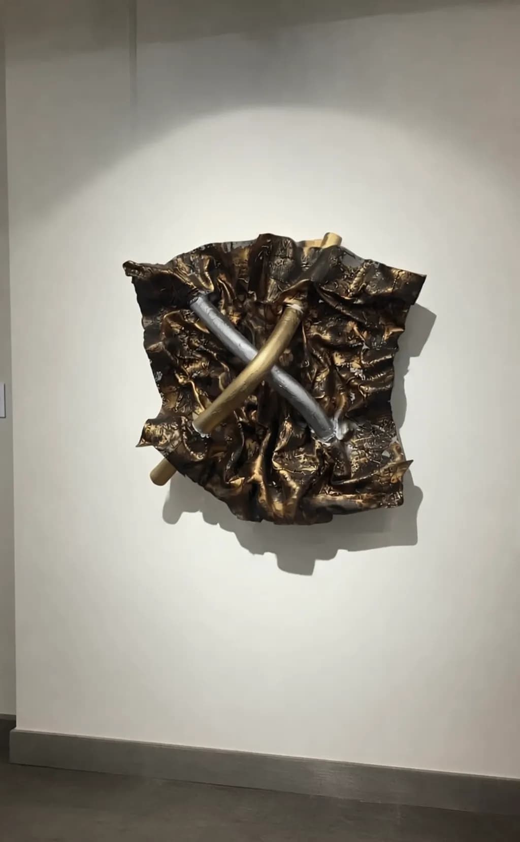 Crossed Pipes Sculpture
