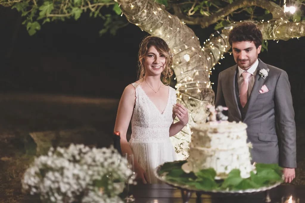 Whispers of Love: A Night Under the Stars with Cake and Dreams