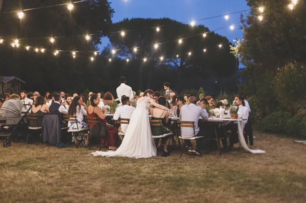 Evening Whispers: A Celebration Under Twinkling Lights