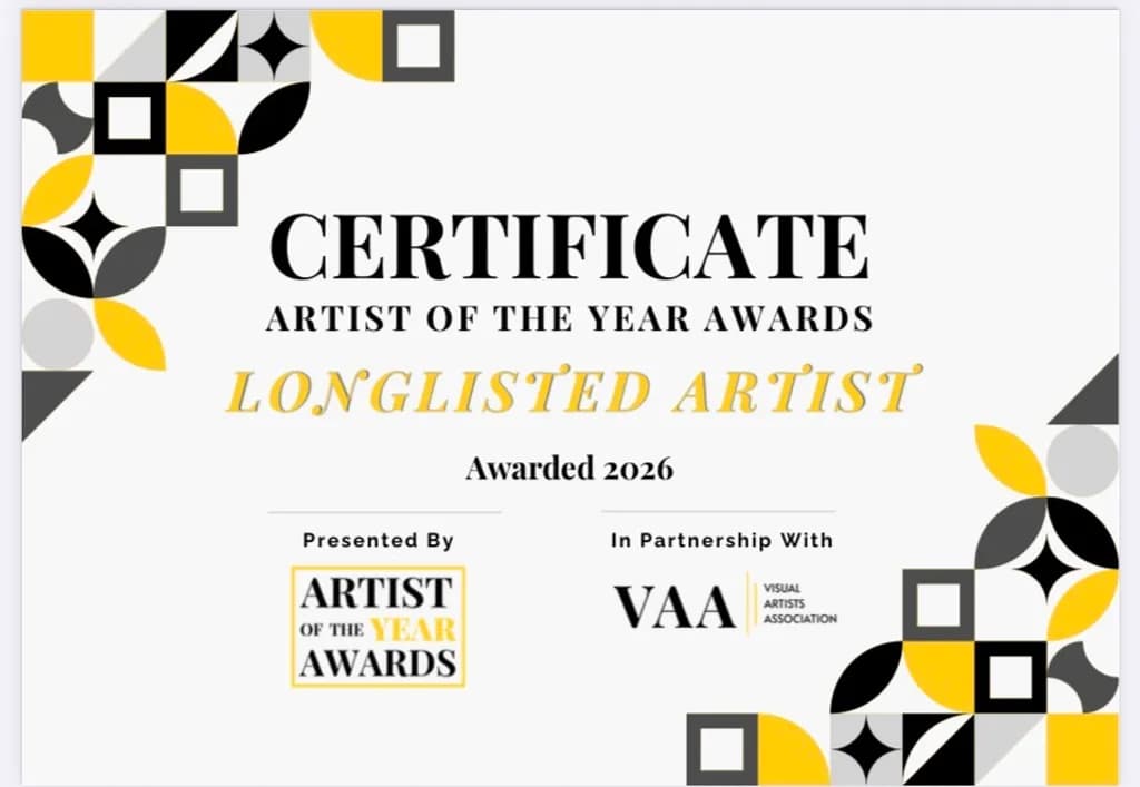Artist of the Year Certificate 2026