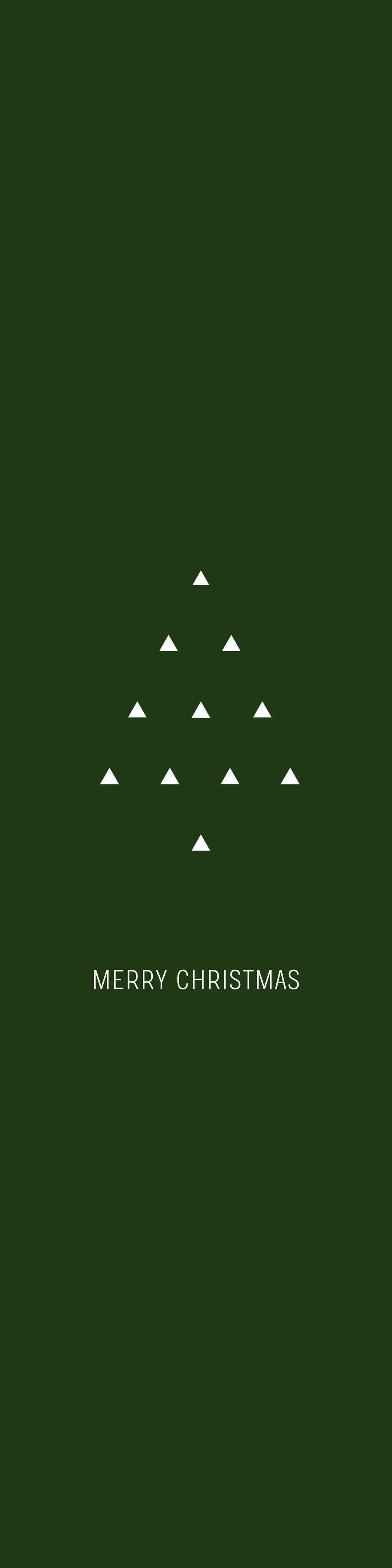 Whimsical Christmas Tree: A Minimalist Holiday Greeting