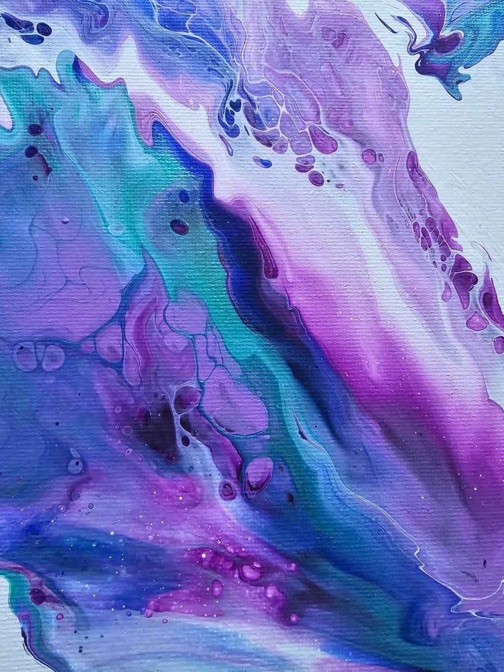 Vibrant Fluidity: An Abstract Dance of Colors and Swirls