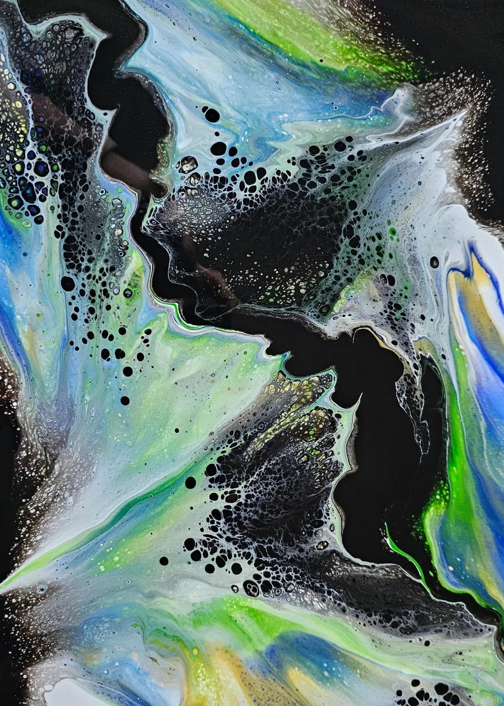 Whispers of Color: An Abstract Journey Through Fluid Swirls and Textures