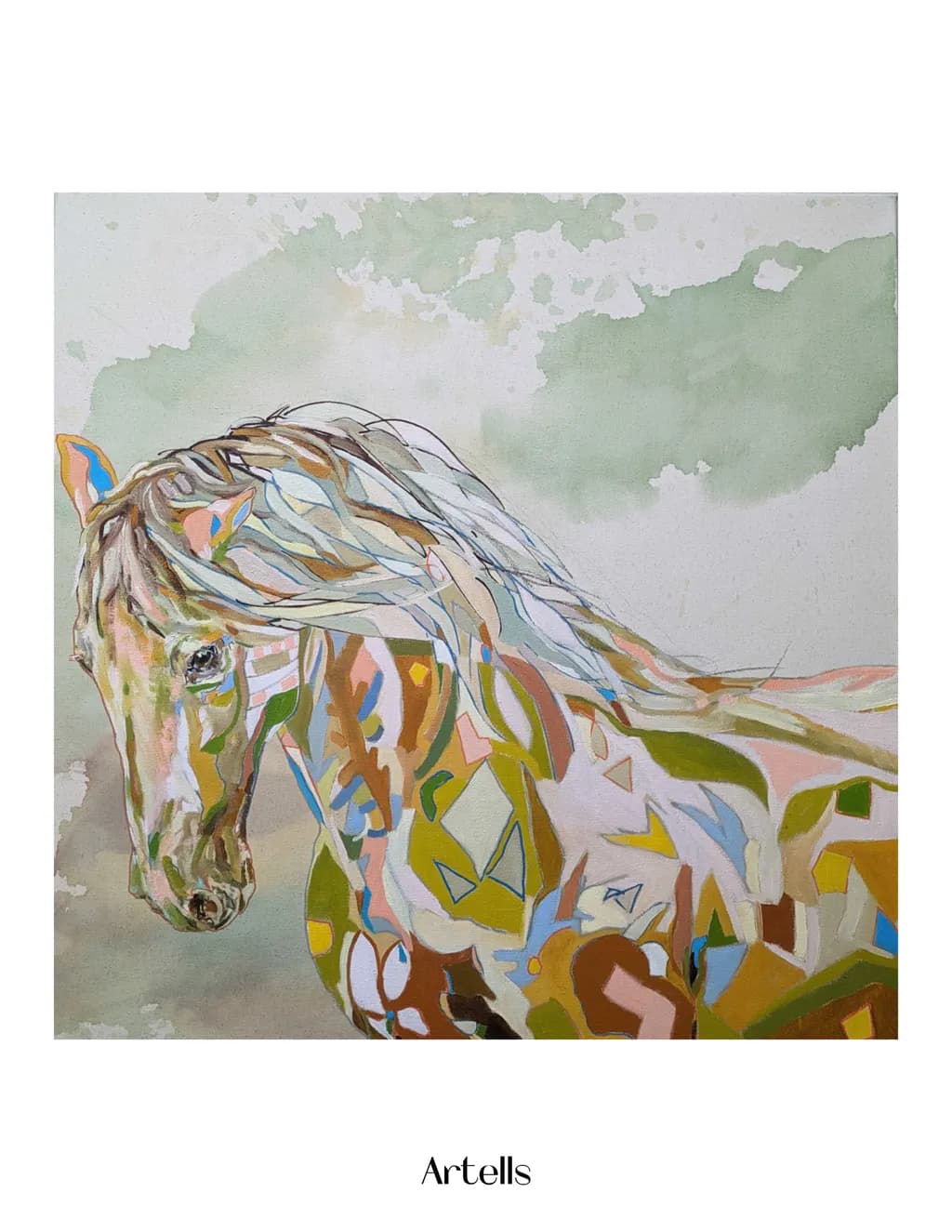 Whispers of Elegance: A Vibrant Equine Portrait Celebrating Nature's Beauty