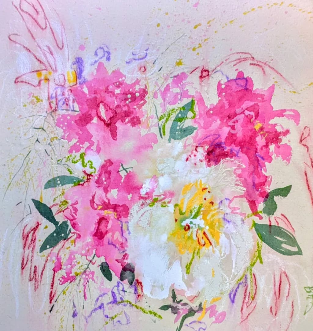 Whispers of Spring: A Vibrant Floral Journey in Watercolor and Emotion