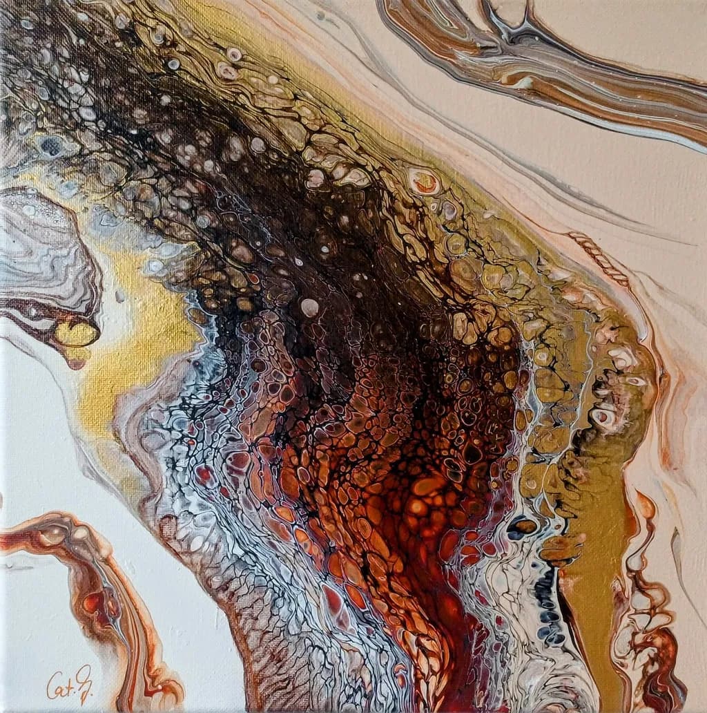 Ethereal Flow: A Dance of Color and Texture in Abstract Art