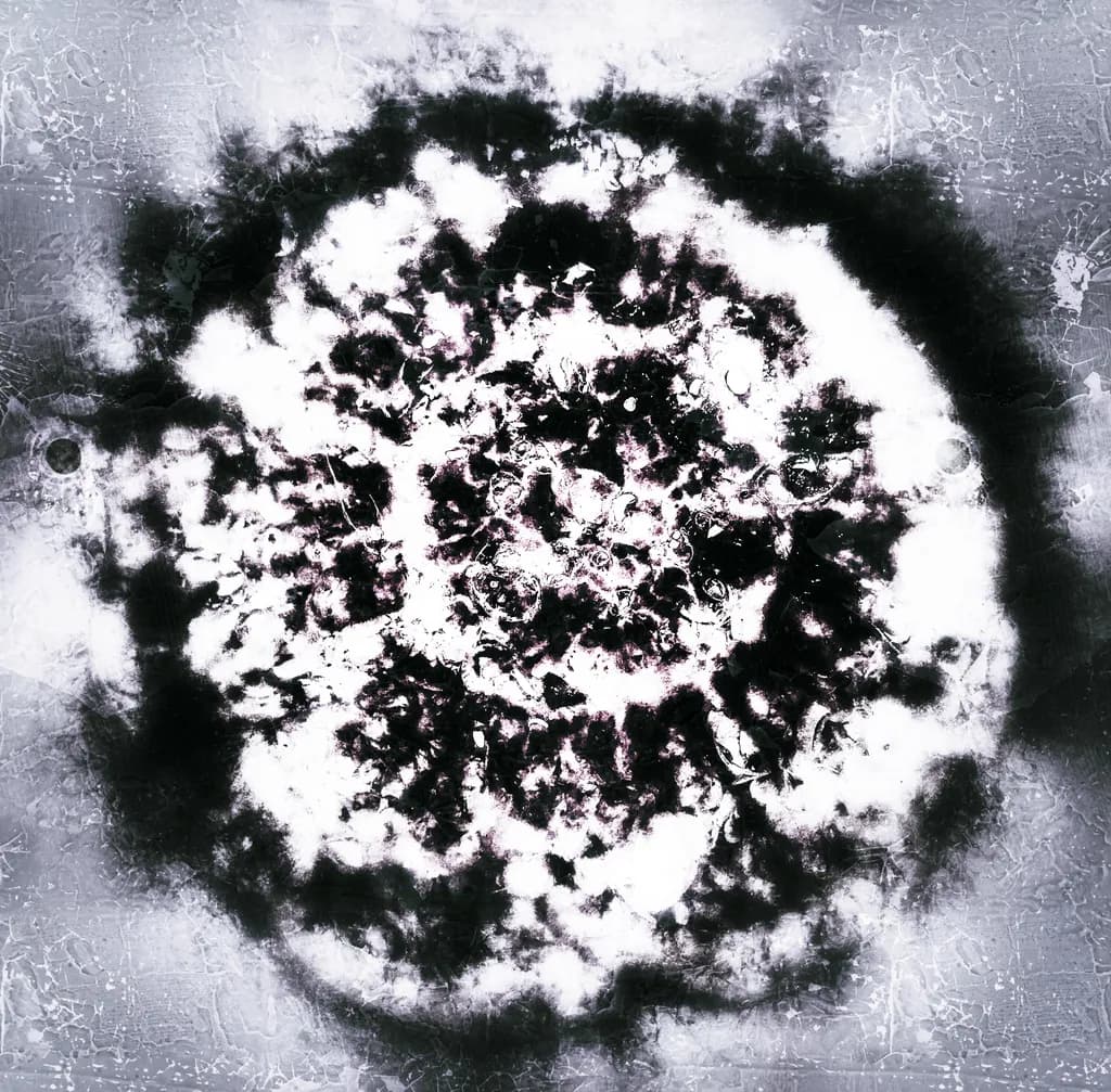 Ethereal Echoes: A Monochrome Exploration of Chaos and Harmony