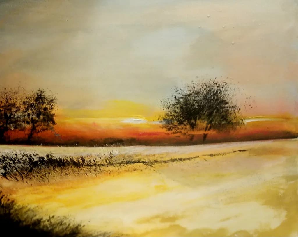 Whispers of Dawn: A Serene Landscape at Sunrise