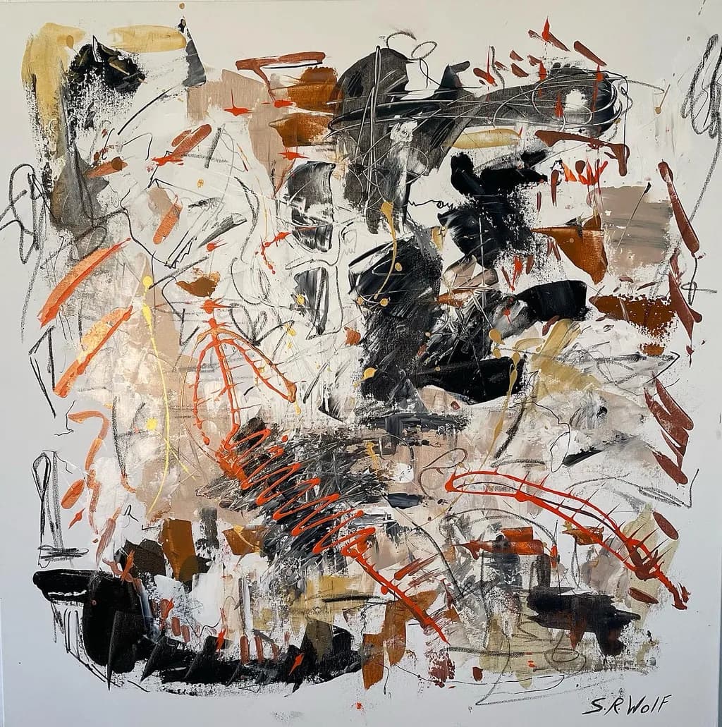 Dynamic Whispers: An Abstract Journey Through Color and Emotion