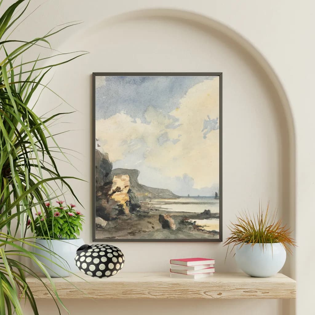 Whispers of the Coast: A Serene Watercolor Journey Through Nature's Beauty