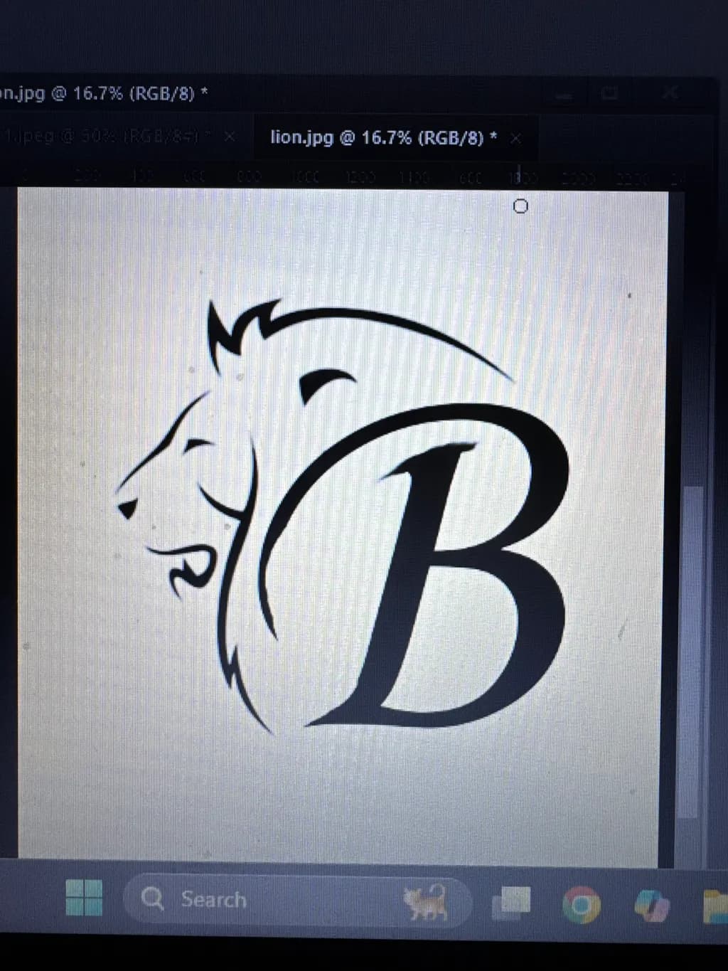 Majestic Roar: The Bold Lion Emblem with a Touch of Elegance