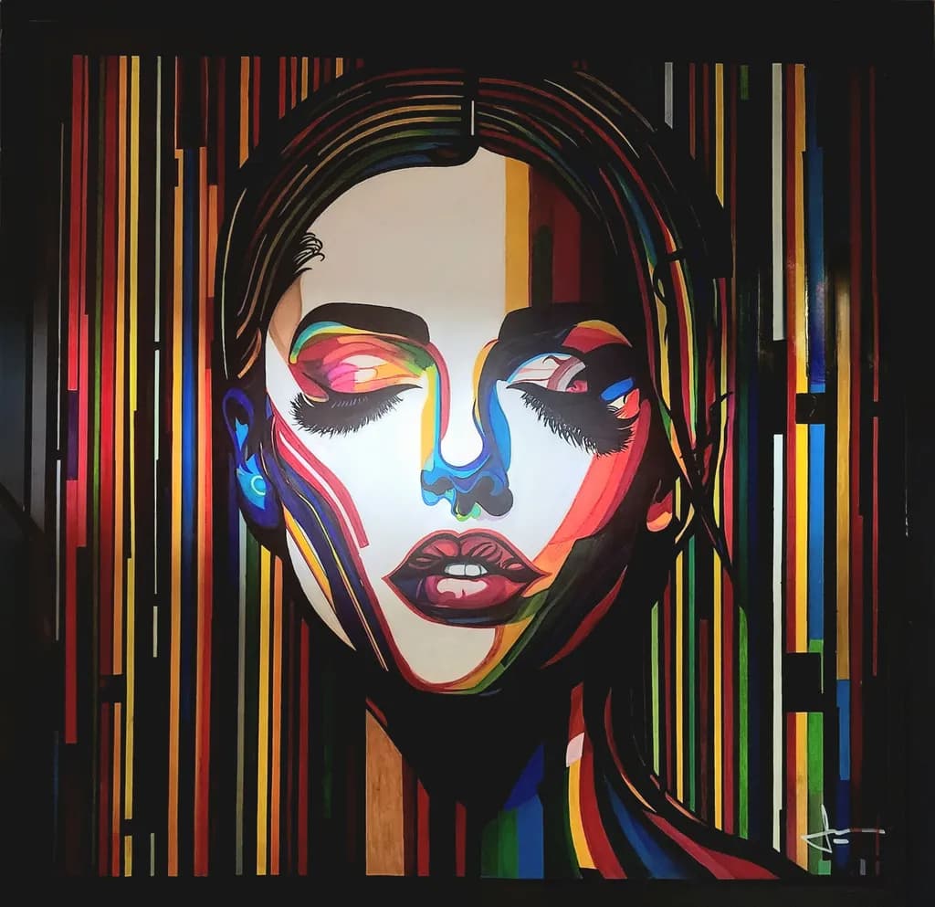 Vibrant Serenity: A Colorful Portrait of Inner Peace