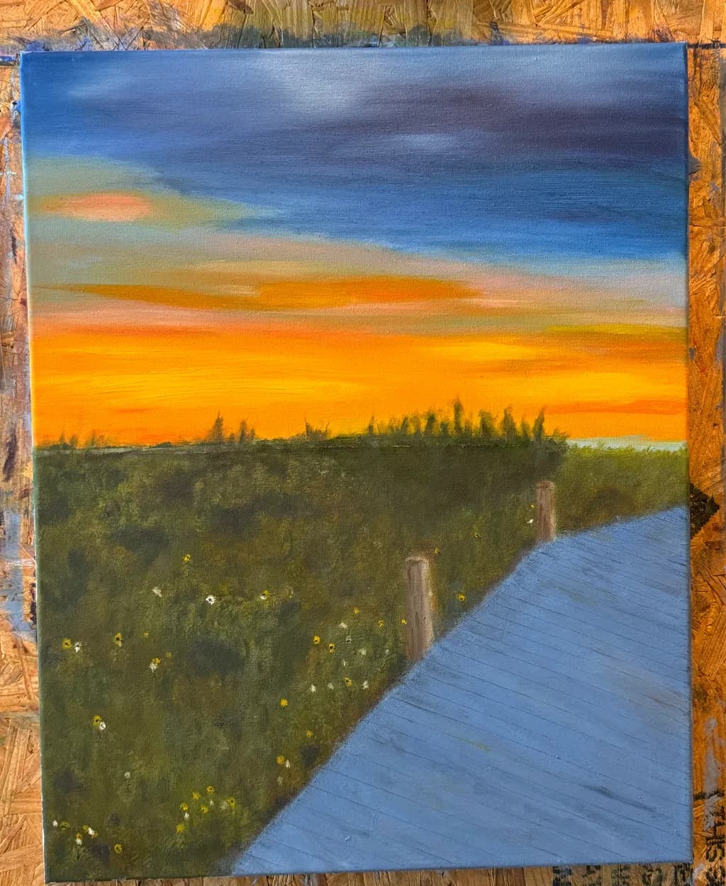 Sunset Over Boardwalk