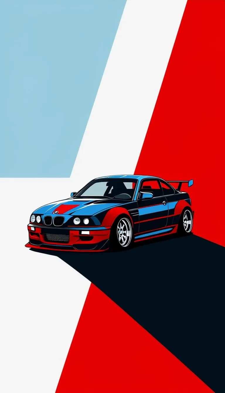 Vibrant Velocity: A Sporty Tribute to Iconic Design