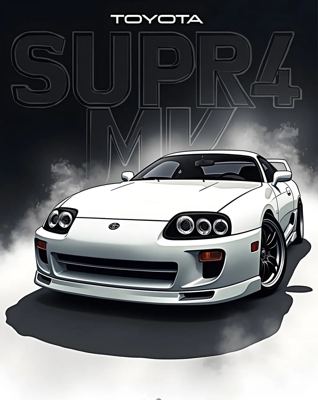 Sleek Performance: The Iconic Toyota Supra MK4 in Motion