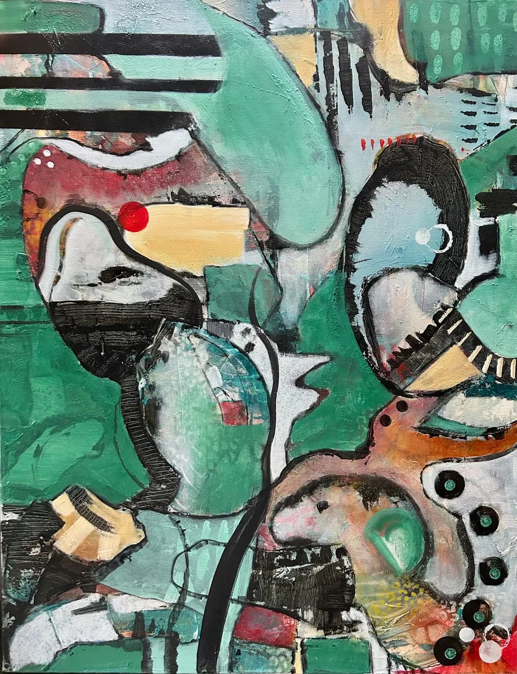 Abstract Faces Composition